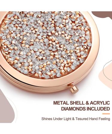 16-Piece Rhinestone Compact Mirror Set - Inspirational Cosmetic & Travel Mirrors for Bridesmaids, Nurses & Friends - Perfect Thank You Gifts for Women & Girls - Buy Online on GoSupps.com