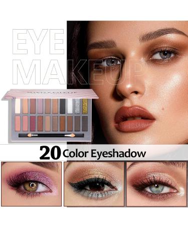 All-in-One Makeup Kit for Women - 20 Color Eyeshadow Palette Foundation Brushes & More - Perfect Gift for Girls & Teens - Buy Online on GoSupps.com