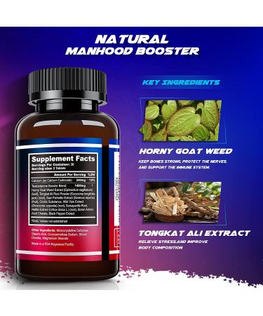 Testosterone Booster for Men  Natural Muscle Builder  Workout Supplement-60 Caplets - Buy Online on GoSupps.com