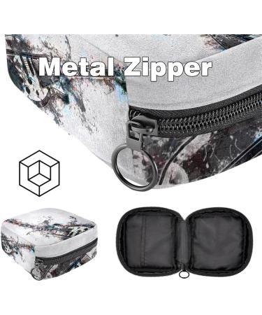 Menstrual Bag with Zipper | Stylish Ladies Napkin & Tampon Collecting Bag for Women & Girls | Guitar Instrument Design - Buy Online on GoSupps.com