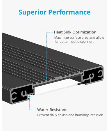 NICREW C10 LED Aquarium Light - Full Spectrum Freshwater Fish Tank Light with LCD Timer, 18-24 in, 13 Watts - Buy Online on GoSupps.com