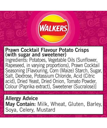 Walkers Prawn Cocktail Crisps 32x32.5g (Wholesale Box) - Buy Online on GoSupps.com