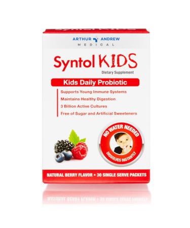 Arthur Andrew Medical Syntol Kids Kids Daily Probiotic Natural Berry Flavor 30 Single Serve Packets