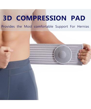 Umbilical Hernia Belt for Men and Women - Abdominal Support Binder with Compression Pad for Surgery Prevention - Buy Online on GoSupps.com