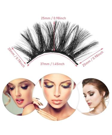 Shop Molain 25mm Multi-Layer False Eyelashes - 5 Pairs of Dramatic Fluffy Strip Lashes (Style No. 26) - International Shipping Available - Buy Online on GoSupps.com
