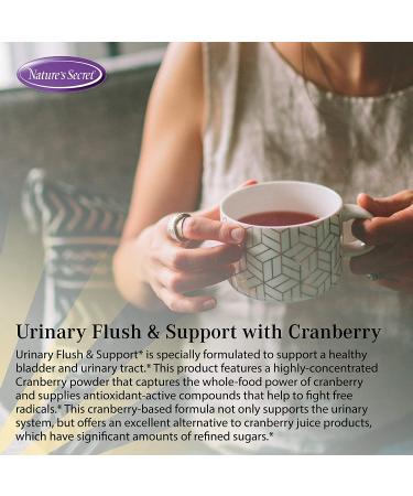 Nature's Secret Urinary Flush & Support with Cranberry - 60 Capsules for Healthy Bladder - Buy Online on GoSupps.com