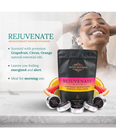 Satavi Naturals Lavender Aromatherapy Shower Steamers (15 Pack) | Natural Essential Oils Bath Bombs for Aromatic Self-Care - Buy Online on GoSupps.com