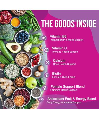 Women's Multivitamin - Energy & Immune Support - Non-GMO & Gluten-Free - 60 Capsules - Buy Online on GoSupps.com