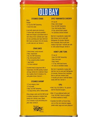 OLD BAY Seasoning 16 oz - Authentic 1lb Tin Can with 18 Spices for Crabs, Shrimp, Poultry & Fries - Buy Online on GoSupps.com