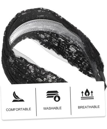 minkissy Wide Lace Headband Womens Fashion Headbands Hair Scrunchies for Women's Hair Black Girl Hair Accessories Black Headbands for Women Girl Headbands Girls Headband Women Headdress - Buy Online on GoSupps.com