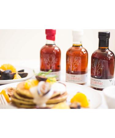 Escuminac Maple Syrup Gift Set - 100% Pure USDA Organic | 3 Harvests: Extra Rare, Great, Late | Single Origin from Quebec, Canada | Holiday Gift - 6.8 fl oz x 3 - Buy Online on GoSupps.com