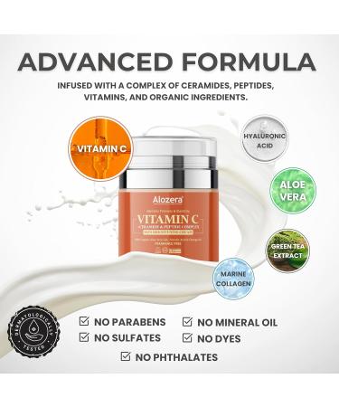 Vitamin C Face Cream | Brightening Firming & Hydrating | Fades Wrinkles & Dark Spots | Daily Moisturizer for Youthful Glow - 1.7 oz - Buy Online on GoSupps.com