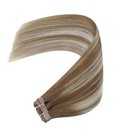 Youngsee Clip In Extensions | Real Ombre Hair 35cm | Brown to Blonde Remy Hair | 120g #8/60/8 - Buy Online on GoSupps.com