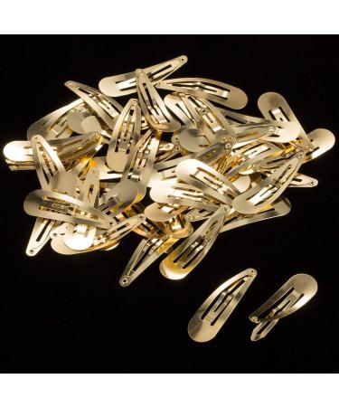50 Pack Snap Hair Clips Hair Barrettes for Kids Girls and Women 50 mm (Gold) - Buy Online on GoSupps.com