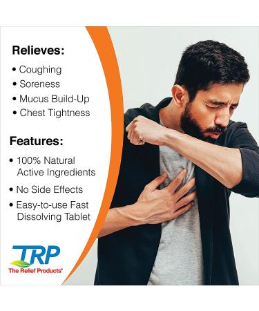 Bronchial Cough Relief Fast Dissolving Tablets - 70 Count | The Relief Products - Buy Online on GoSupps.com