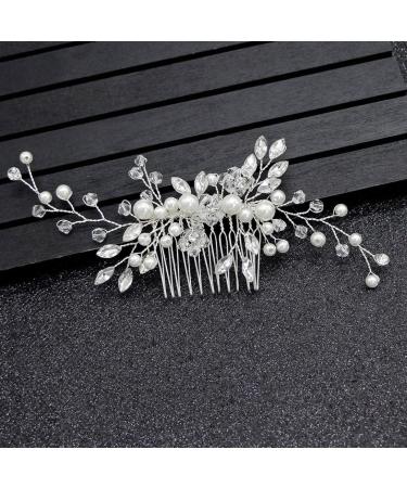 Hair Combs Slides Clips Bridal Flower Hair Pins for Girls Women Hair Accessories Hair Clips - Buy Online on GoSupps.com