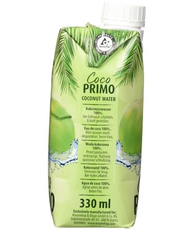 Coco Primo Coconut Water - Pure Refreshing Vegan Sports Drink | Low-Calorie Exotic Thirst Quencher (330 ml) - Buy Online on GoSupps.com