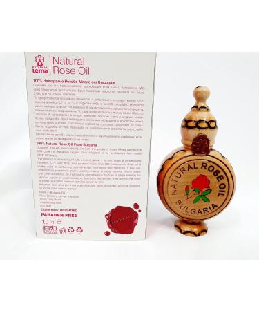 100% Pure Natural Essential Rose Oil (Otto) 1ml - Undiluted Quality by Lema - International Shipping Available - Buy Online on GoSupps.com