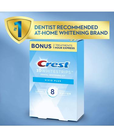 Crest 3D Vivid Plus Teeth Whitening Kit - 24 Count Flavorless Whitestrips - Buy Online on GoSupps.com