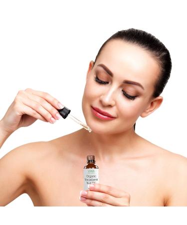 Buy 100% Pure Organic Macadamia Nut Oil - Unrefined Cold-Pressed for Face Skin Hair & Nails - Reduce Breakage & Even Skin Tone - International Shipping Available - Buy Online on GoSupps.com