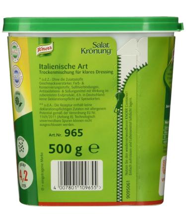 Buy Knorr Salad Dressing Italian Style 500g - Authentic Flavor for Fresh Salads | International Shipping - Buy Online on GoSupps.com