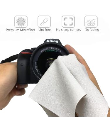 Premium Eyeglass Cleaning Cloths - 10 Pack Gray Suede Microfiber Lint Free & No Color Bleeding - 6 x 7 Inch - Buy Online on GoSupps.com