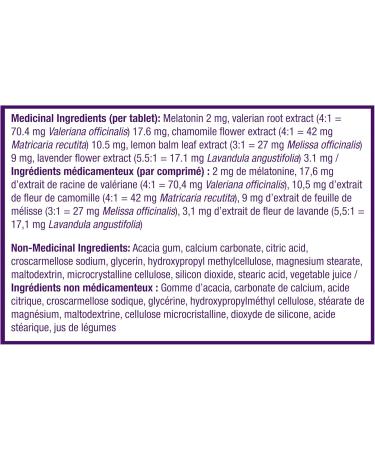 Vicks ZzzQuil PURE Zzzs All Night Extended Release Melatonin Sleep Aid Tablets for Adults 2 mg Per Tablet 21 count Chamomile Lemon - Buy Online on GoSupps.com