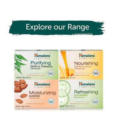 Himalaya Purifying Neem & Turmeric Cleansing Bar - 12 Pack for Soft, Clear & Acne Free Skin - Buy Online on GoSupps.com