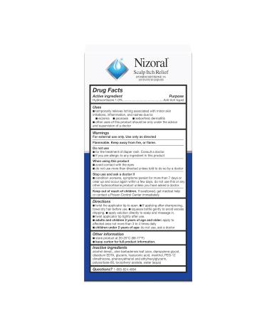 Nizoral Scalp Itch Relief Liquid - Maximum Strength Hydrocortisone 1% | Soothes Calms & Hydrates Scalp Itch | 2 Fl Oz - International Shipping Available - Buy Online on GoSupps.com