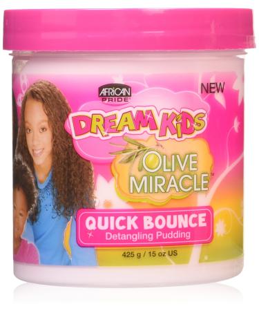 AFRICAN PRIDE Dream Kids Olive Miracle Quick Bounce Detangling Pudding 15 Oz