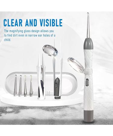 GRADENAIZE Ear Wax Removal Tool Kit for Baby & Children - LED Light, Magnifiers, Tweezers, Storage Box - Purple (7PCS) - Buy Online on GoSupps.com