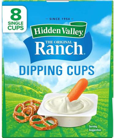 Hidden Valley Ranch Dressing To Go Cups - Gluten Free Dipping Sauce (Pack of 8) - Buy Online on GoSupps.com
