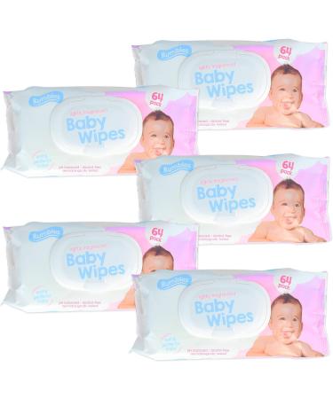 320x Lightly Scented Baby Wipes | Alcohol-Free & Fragranced | Gentle Skin Cleansing for Newborns | Nappy Changing Hygiene - Buy Online on GoSupps.com