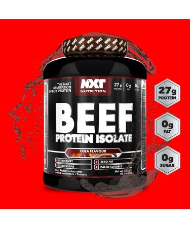 NXT Nutrition Beef Protein Isolate Powder - Natural Amino Acids - Paleo Keto Friendly - Dairy & Gluten Free | 1.8kg (Cola) - Buy Online on GoSupps.com