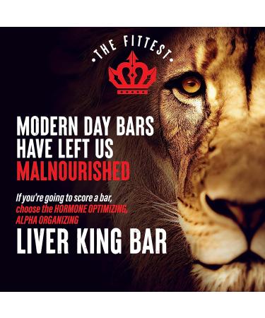 Liver King Bar - Keto Dessert with 12g Protein, Collagen, Creatine, Electrolytes & Himalayan Salt | THE FITTEST Original - Buy Online on GoSupps.com