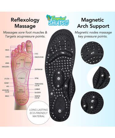 U.S. JACLEAN Acupressure Shiatsu Magnetic Insoles - Small (Men's 4-6, Women's 5-7) - Buy Online on GoSupps.com