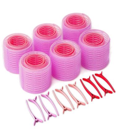 Jumbo Hair Rollers for Long Hairs by Bmeliora. Purple