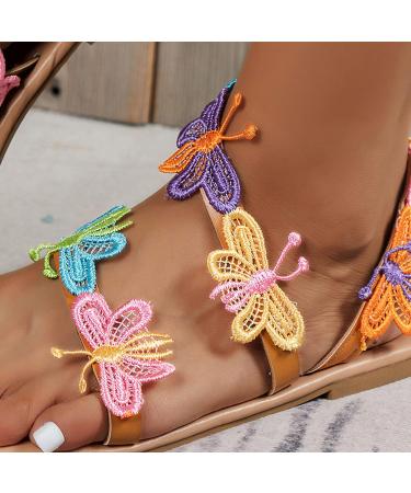 Toe Separator Womens Hallux Valgus Correction Flip Flops | Summer Orthopedic Sandals | Flat Slip-Resistant Beach Shoes EU 37 White & Orange - Buy Online on GoSupps.com