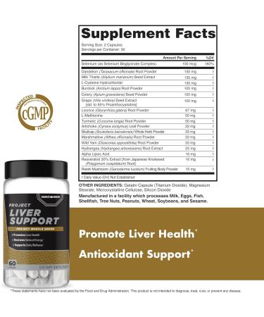 Anabolic Warfare Project Liver Support Aids Liver Health Antioxidant Support* (60 Capsules) - Buy Online on GoSupps.com