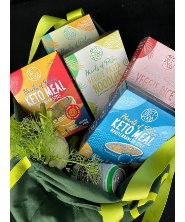 Buy Hearts of Palm Keto Meal | Fast & Tasty Gluten-Free Mediterranean Diet | 255g - Ready in 1 Minute - Buy Online on GoSupps.com