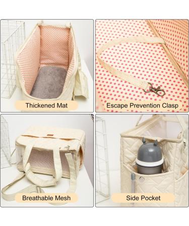 Woolala Pet Carrier for Cats and Dogs - Portable Travel Bag with Breathable Mesh and Removable Mat - Ideal for Travel, Shopping, and Outdoor Activities - Size S - Buy Online on GoSupps.com