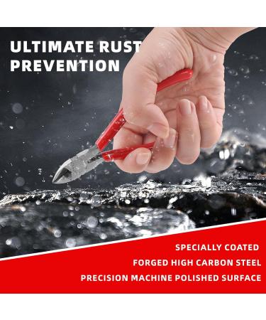 HAUTMEC 5" Precise Small Flush Cutting of Engineer Wire Cutter Plier with Location Pin for Fine Shearing Perfect for Circuit Board Cutting Electronic Components HT0327 1 - Buy Online on GoSupps.com