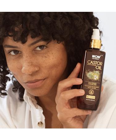 Wow Skin Science Castor Oil 6.8 oz - Premium Cold-Pressed Natural Oil for Hair & Skin - Buy Online on GoSupps.com