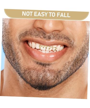 Ipetboom Hiphop SixTooth Gold Plated Water Drop Braces Grille Mouth Dental Cap Mouth Dental Accessories Hip Hop Dental Accessories Drop Cap Teeth Denture Caps Gold Copper - Buy Online on GoSupps.com