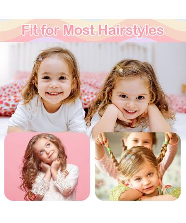6 Pairs Multi-Colored Hair Clips for Girls - Mermaid Butterfly Rainbow & Flower Accessories | Perfect Birthday Party Gift - 12 Pack - Buy Online on GoSupps.com