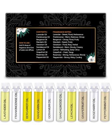 Premium Crysalis Massage Oils - Lavender Frankincense Bergamot Mandarin Geranium Sandalwood Lemon Grapefruit Rosemary & Peppermint - Perfect for Massage Aromatherapy & Diffusers - International Shipping Available - Buy Online on GoSupps.com