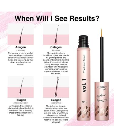 Liaison Lash Bond Eyelash Growth Serum - Natural Peptide Formula for Longer, Fuller & Thicker Lashes - Vegan & Cruelty Free - Buy Online on GoSupps.com