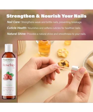 Plant Guru Rosehip Oil Refined 8 fl. oz. Cold Pressed 100% Pure & Natural Carrier for Skin Face Body and Hair Moisturizing. Great for DIY Creams Lotions and Lip Balms - Buy Online on GoSupps.com