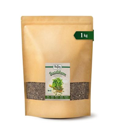 Biojoy Biojoy Organic basil (1 kg) dried and crushed Basil leaves (Ocimum basilicum)