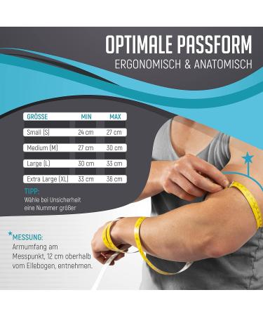 Kinetic Evolution Elbow Bandage for Men & Women - Sport Compression Pain Relief Breathable Support for Tennis Volleyball Golf & Nordic Walking - XL Green - Buy Online on GoSupps.com